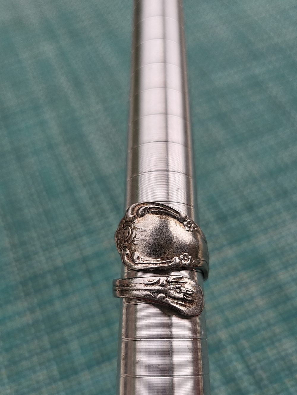 Vintage silverware ring Oneida W Rogers